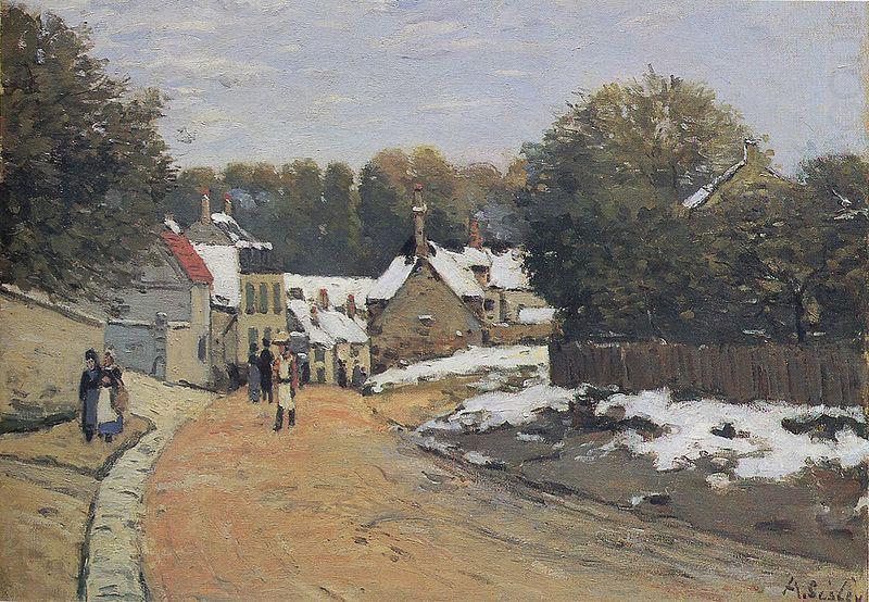 Alfred Sisley Early Snow at Louveciennes, china oil painting image